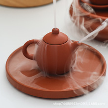 手工朱泥迷你茶壶盖碗茶盘茶船全套茶具套装网红奶茶冒烟盖小盖碗