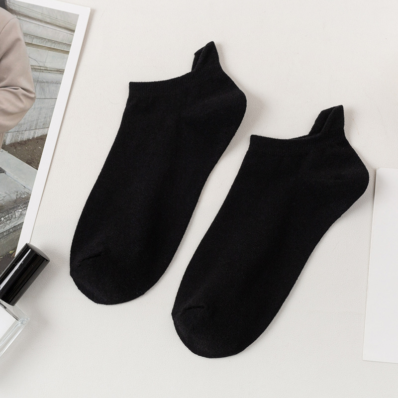 Zhuji Socks Ankle Socks Women's Low-Cut Invisible Socks Non-Slip Breathable Sweat-Absorbent Ear Lifting Thin Socks Non-Slip Invisible Socks