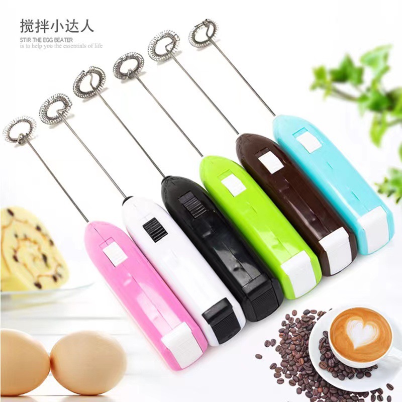 TV Products Handheld Electric Mini Egg Beater Coffee Blender Stainless Steel Milk Bubbler Kitchen Gadget