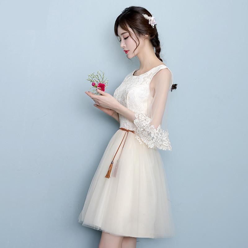 初中生小学生合唱演出服中大童伴娘服女童领唱指挥服儿童礼服六