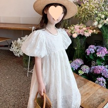 女童连衣裙2024新款夏装儿童韩版修身甜美公主裙宝宝夏季时尚洋气