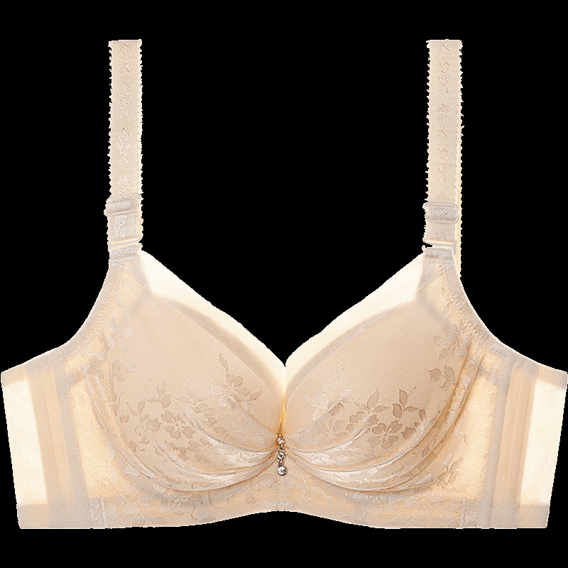 夏娃之秀官方硅胶文胸正品聚拢软钢圈内衣女收副乳上托调整型胸罩