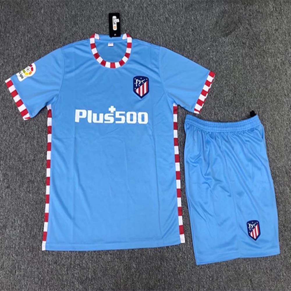 西甲马竞客场球星7号足球服大童渐变足球衫马德里竞技主场球衣