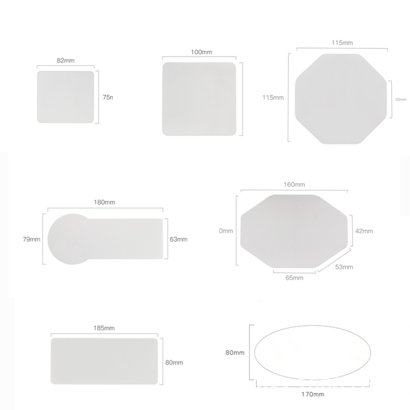 亚克力空白透明 麦标logo牌话筒麦克风采访麦牌2mm厚记事写字板