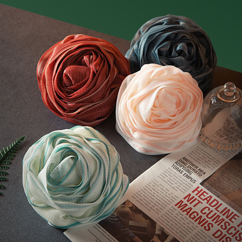 tiktok hot 70g bath ball rose bath flower female bubble bath ball super soft large non-scattered high-end bath ball