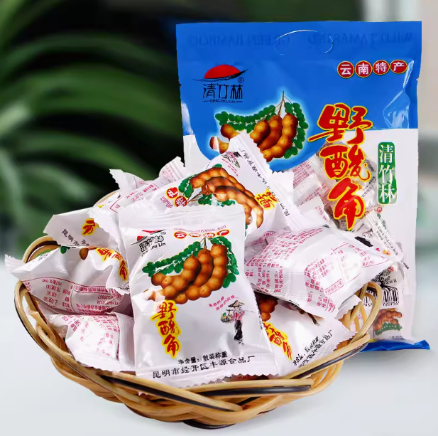 云南特产清竹林野酸角500g 孕妇零食蜜饯休闲零食酸甜罗望子包邮