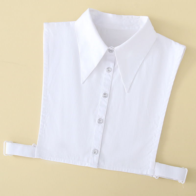 新款白色春秋冬季衬衣假领女百搭节约通勤大领衬衫装饰假领子b290