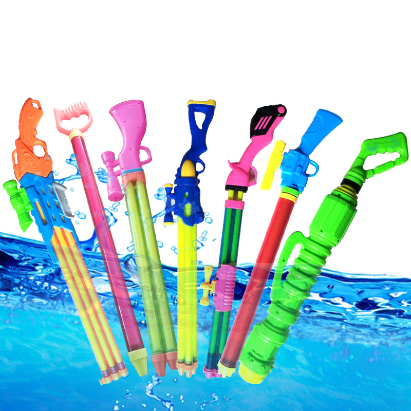 Water Gun Pull-out Long Tube Water Monitor Syringe Water Pump Summer Beach Drifting Water Playing Water Pistols Toy Stall Wholesale