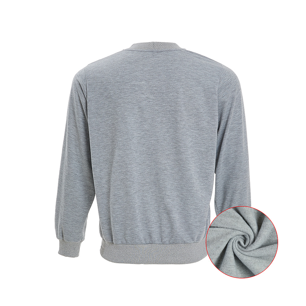 Sublimation Loose Trendy Gray Hooded Sweater 240G Fleece Long-Sleeved Shirt Men's Clothes Sports Easy to Match