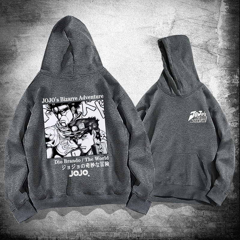 空条承太郎吉良吉影联名动漫衣服jojo的奇妙冒险连帽卫衣长袖上衣