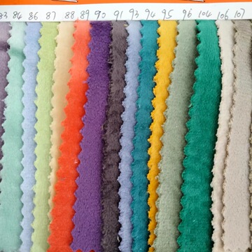 现货116色氨纶超柔 四面弹针织布料 卫衣家居服玩具面料 银狐绒