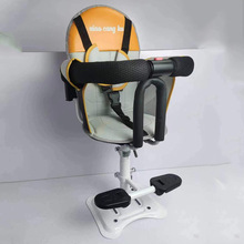 儿童前置踏板可升降高度座椅自行车电动车前置座椅宝宝外贸批发