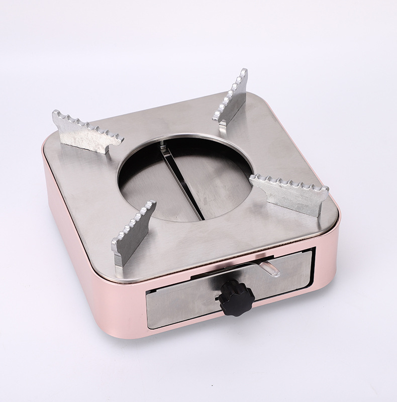 不锈钢酒精炉固体 户外便携野餐煤气灶 家用酒店加厚抽屉式小火锅