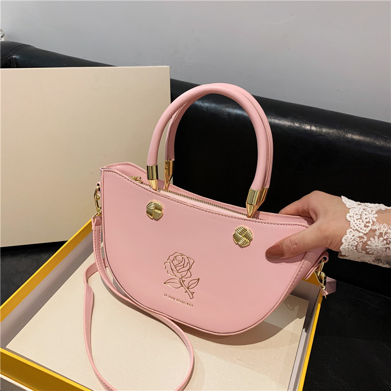 2022 New Handbag Shoulder Bag All-Match Women Messenger Bag Western Style Dumpling Bag Fashionable and Elegant Large Capacity