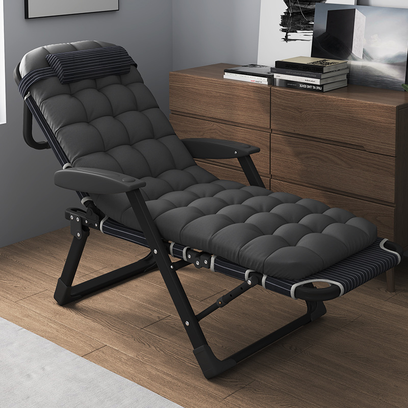 躺椅折叠午休办公室午睡床阳台家用休闲夏季懒人沙滩椅子可调节