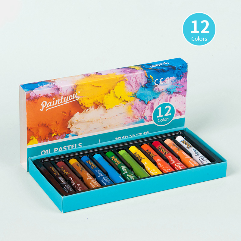 Heavy Color Super Soft Crayon Boxed 12 Safe Non-Toxic 24/36/48 Art Teacher Professional Institution Recommended Set