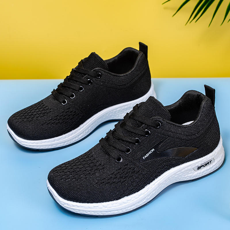 鞋子女2024春季新款外贸女鞋时尚百搭跑步运动鞋软底轻便休闲单鞋