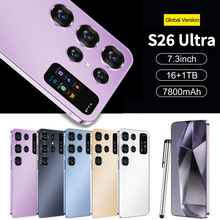 亚马逊跨境S26 Ultra智能手机7.3大屏16+1T安卓手机厂家现货直发
