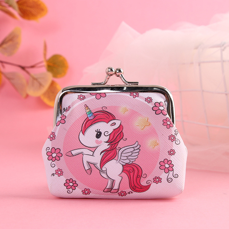 2023 New Cartoon Coin Purse Mini Bag Key Case Unicorn Cartoon Gift Children Coin Shell Bag