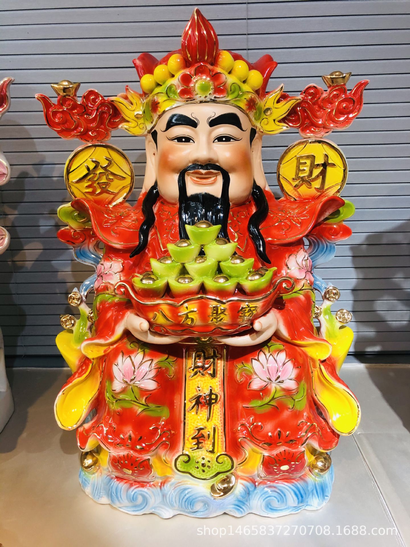 鸡摆件福禄寿喜财五福财神财神哥财神经玉佛缘风水麒麟马财神百分百