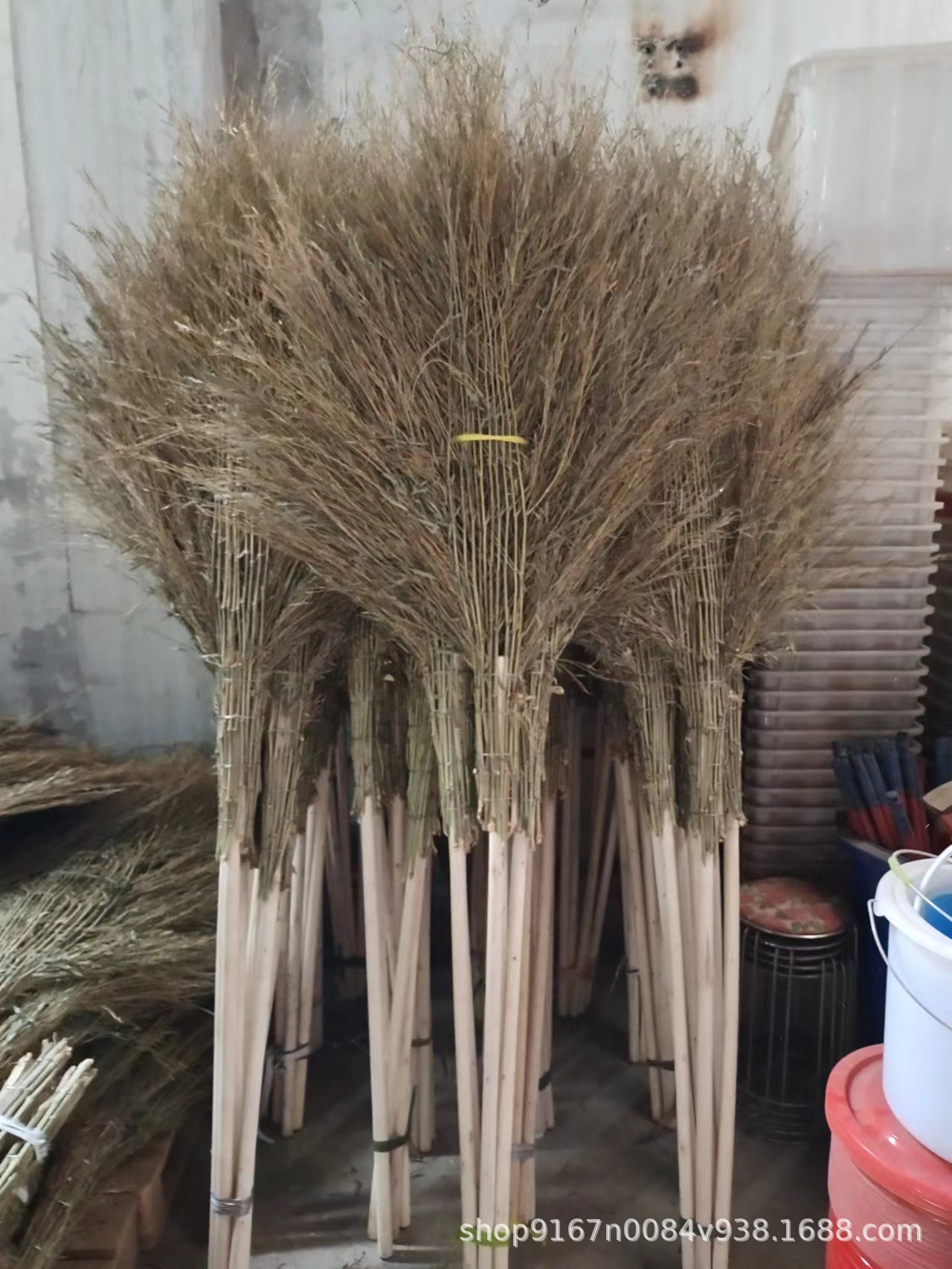 户外竹枝大扫把 马路环卫物业学校工厂专用大扫帚 加大竹扫把批发