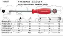 原装进口瑞士PB SWISS TOOLS六角套筒螺丝刀 特殊合金PB 82沐雨原