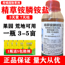 农药批发果园荒地除草剂顽固杂草牛筋草1000克10%精草铵膦铵盐