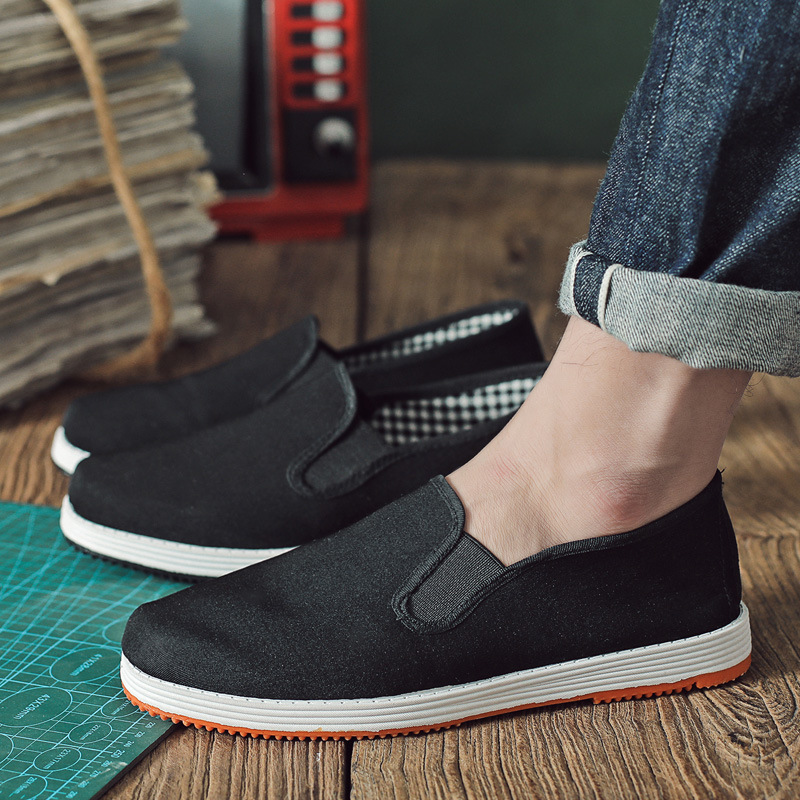 Wholesale Old Beijing Cloth Shoes Men and Women Strong Cloth Soles Spring and Autumn Breathable Casual and Lightweight Driving Soft Bottom Slip-on Lazy Shoes
