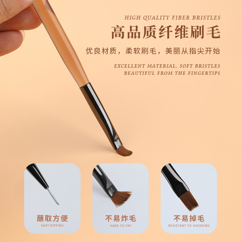 Japanese-Style Nail Brush Brush Set Sweeping Pen Double-Headed Construction Pen Phototherapy Painting Line Drawing Pen Gradient Pen Wholesale