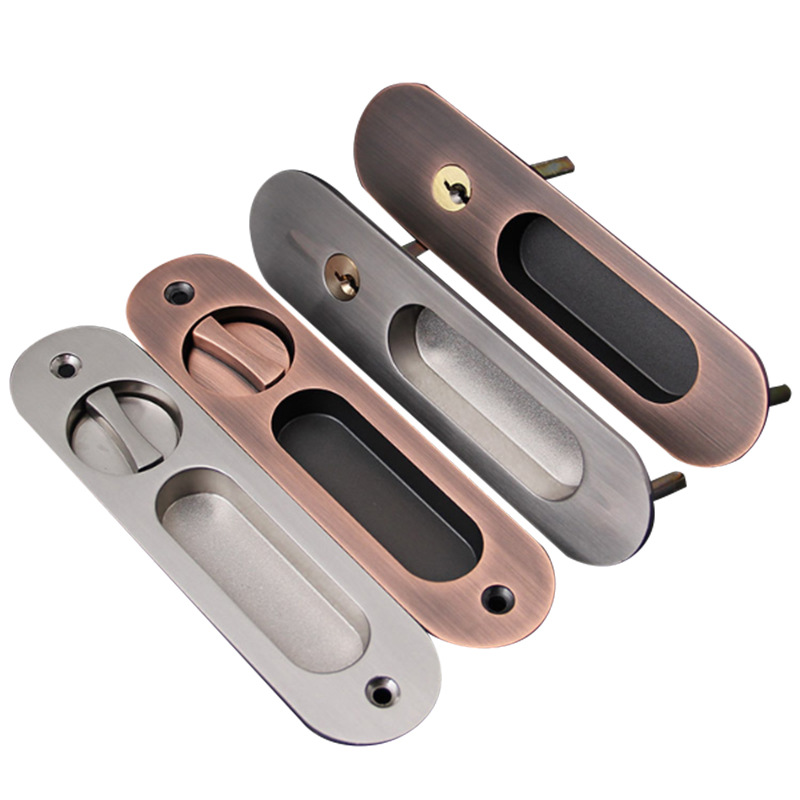 移门锁室内橱柜推门锁滑木门双面锁卫生间阳台推拉门简约隐形门锁