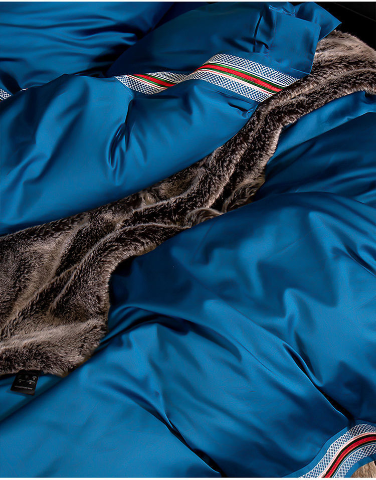 皇冠160支埃及长绒棉被套单件高端全棉纯棉被套单个床上用品被罩