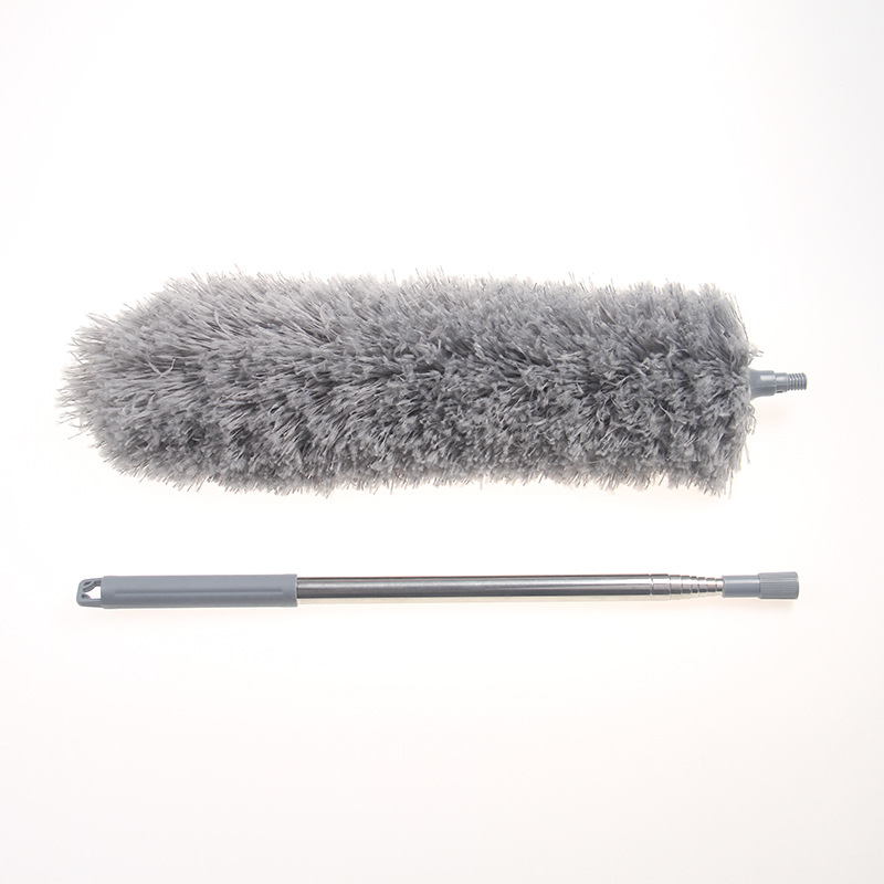 Hot Selling Product Flexible Fiber Dust Remove Brush Kitchen Living Room Home Stainless Steel Retractable 2.8 M Feather Duster