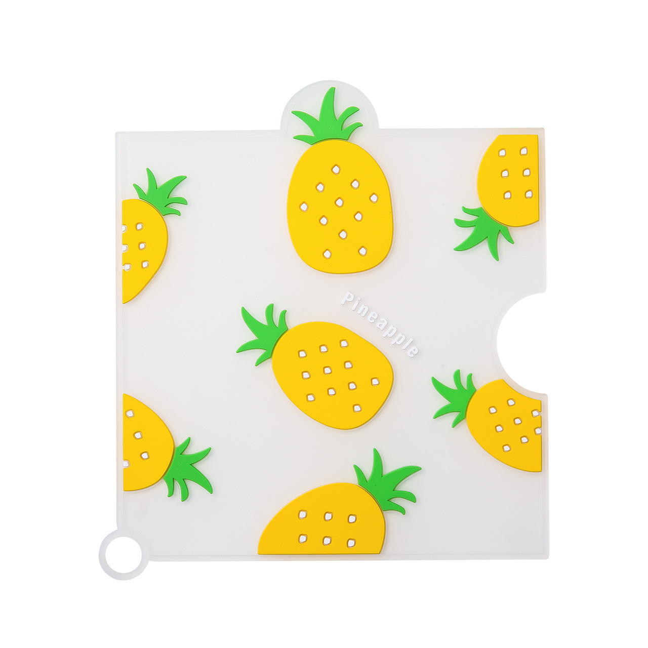 Fresh Water Chart Type Heat-Resistant Pad Non-Slip Insulation Mat Silicone Square Circle and Creative Potholder Wrist