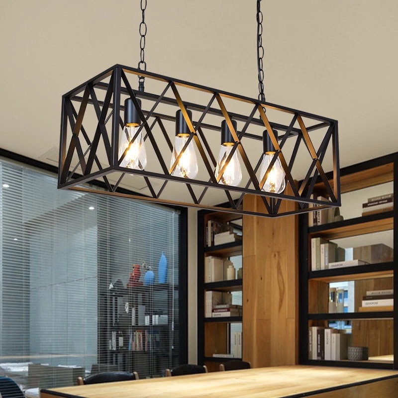 美式复古餐厅客厅咖啡馆吊灯loft工业风创意铁艺吧台餐桌装饰吊灯