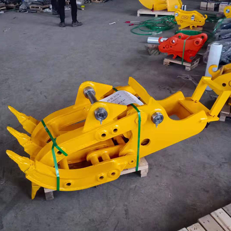 中拓液压挖机废料抓多功能挖机前爪子机械夹子