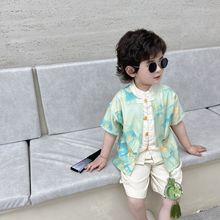 童泰国风套装儿童夏季2024新款童装套装中国风男宝夏季衣服汉服