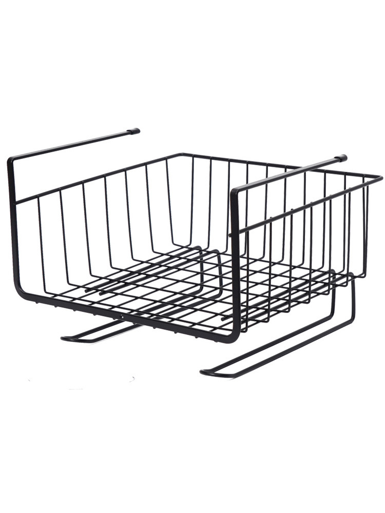 Kitchen Cabinet Hanging Basket Storage Rack College Student Dormitory Bedside Storage Wardrobe Compartment Layered Rack