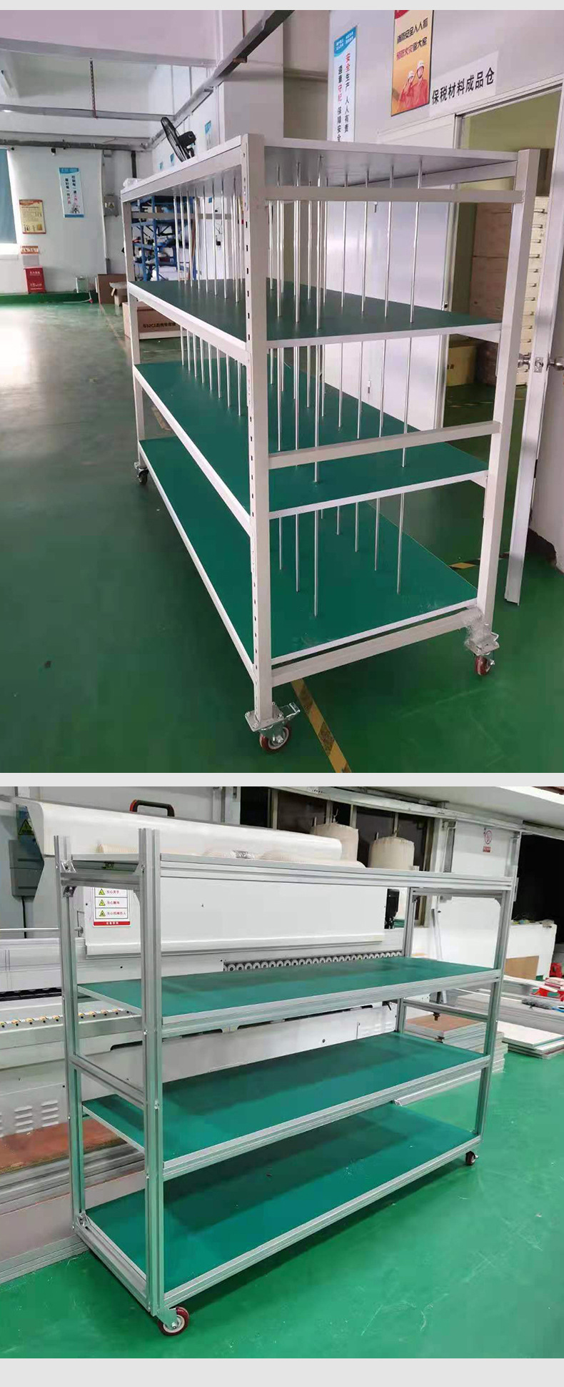 车间移动电源测试架老化架周转车防静电货架带轮子移动货架物料车