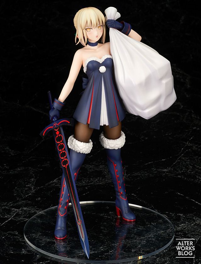 命运fate / grand order 吾王 圣诞装 alter 塞巴 saber 手办