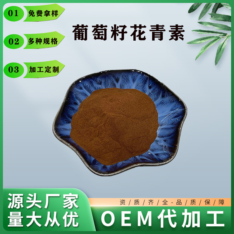葡萄籽花青素98%/原花青素 葡萄籽提取物 opc粉 花色苷 多种规格