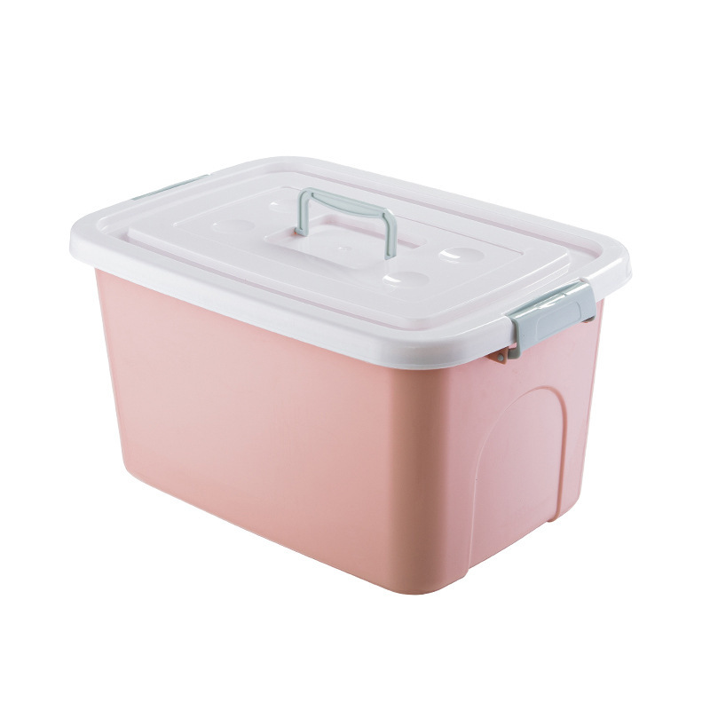 塑料收纳箱小号透明加厚迷你食品级收纳盒有盖手提家用玩具整理箱