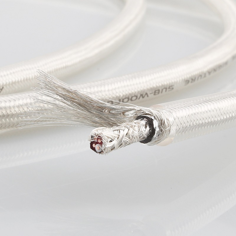 a26 四芯镀银信号线双层屏蔽发烧级音频线hifi音响卡侬平衡线散线