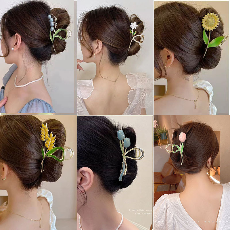 Summer Grip Shark Clip Women's Back Head High-Grade Large Grip Wholesale 2022 New High-End Hair Clip Grip