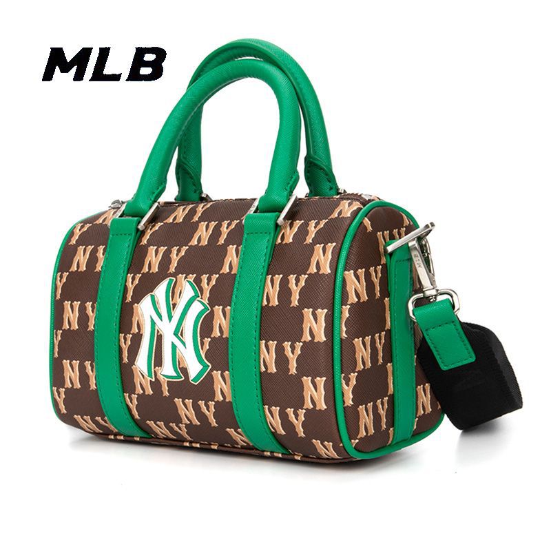 mlb官方男女包2023春新款情侣复古老花ny洋基队休闲通勤包 bws02