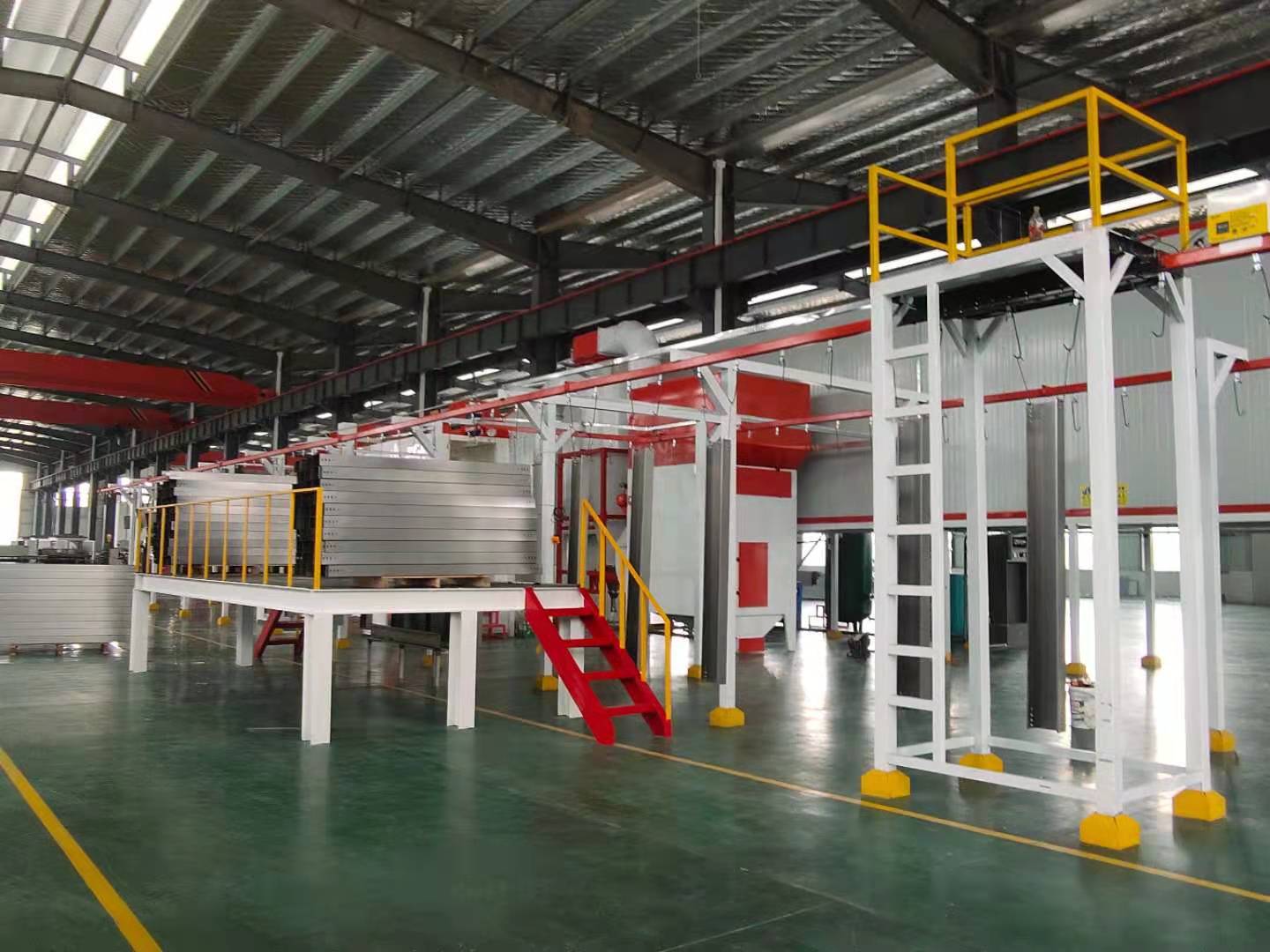 0成交0套工厂定做铝模板喷涂流水线铝板涂装设备流水线全自动静电喷塑