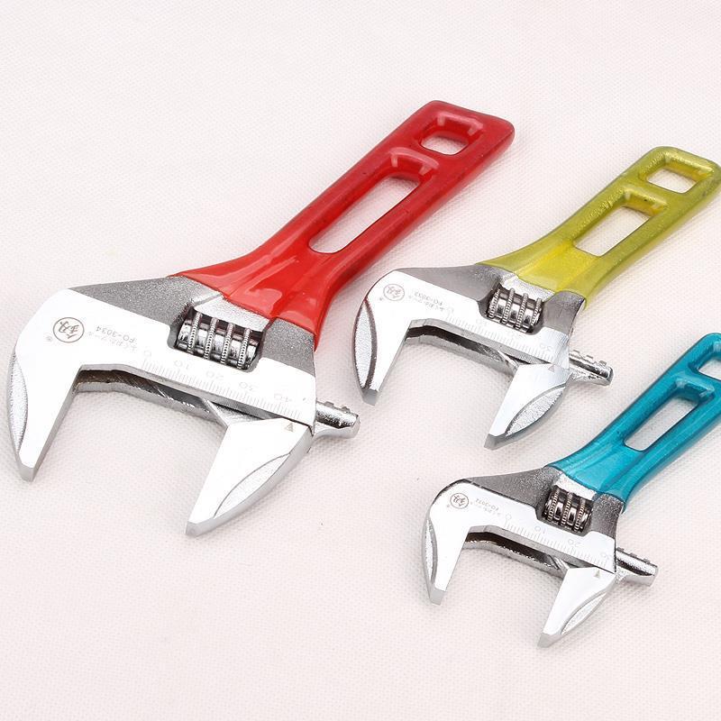 福冈工具活动扳手板子管钳子扳子活口小活扳手家用活络短柄大开口