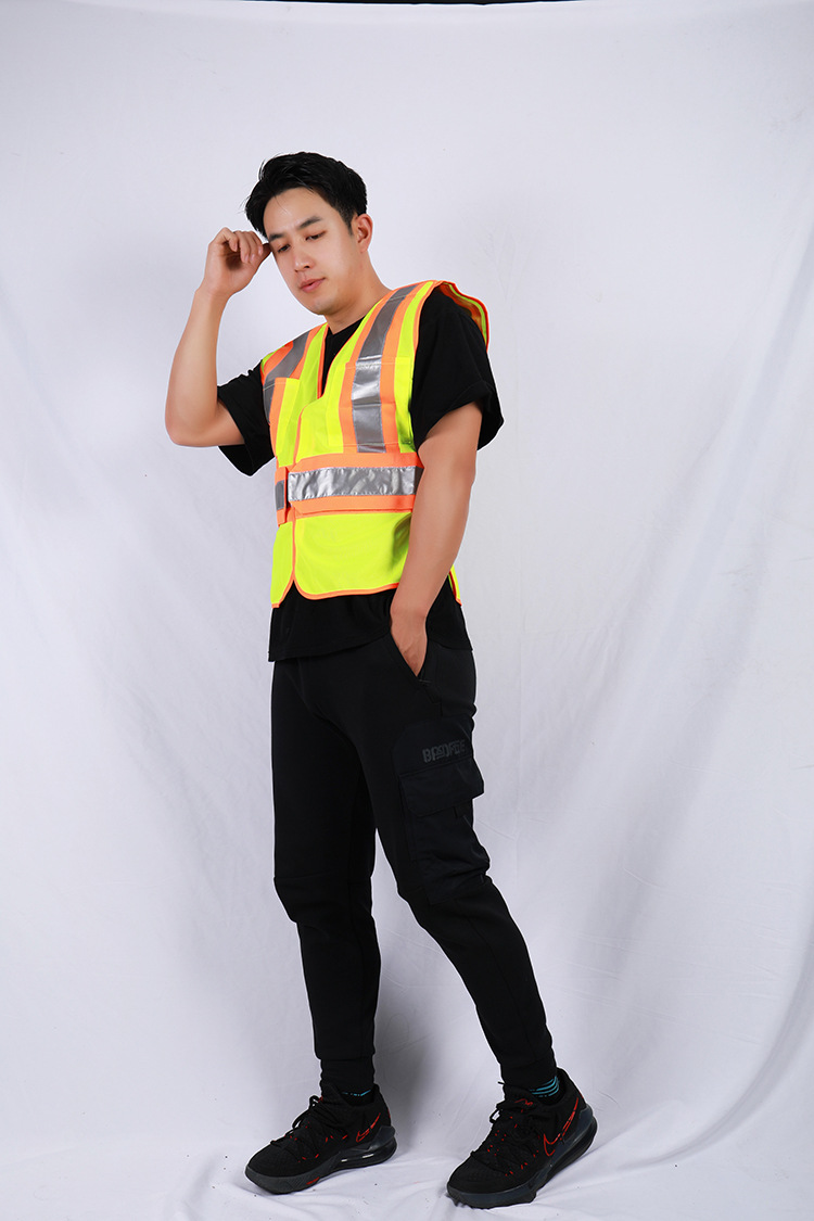 金福反光背心透气网状防护马甲道路环卫保洁绿化儿童反光衣可印字