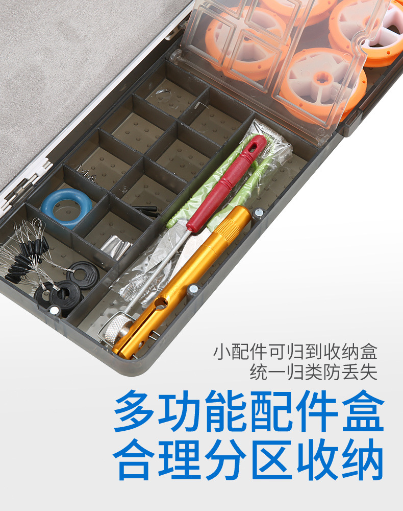 主线鱼线55cm三层浮漂盒子线盒主线盒盒鱼漂盒渔具盒速卖通跨境
