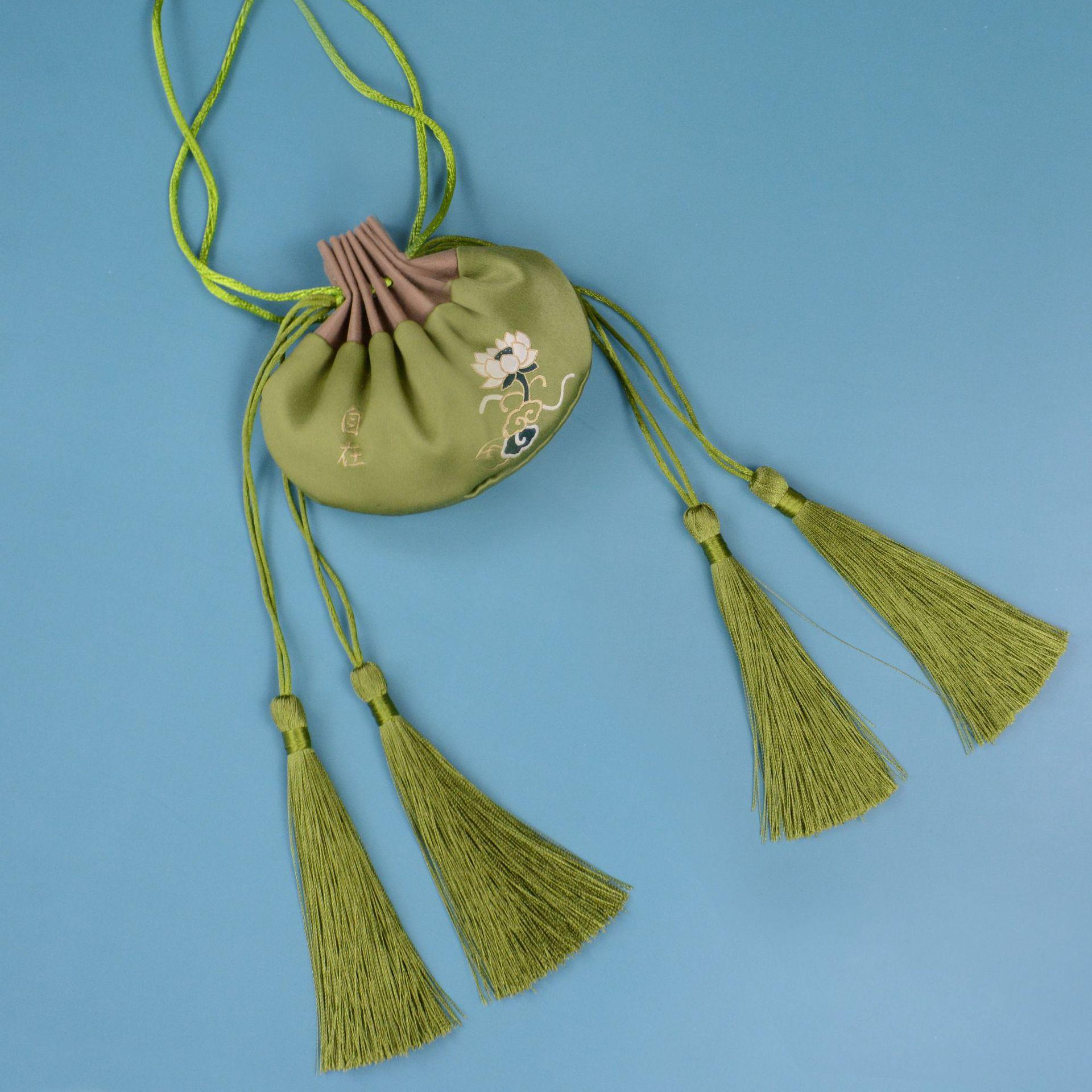 端午节香囊空袋祈福袋禅意古风荷包汉服配饰防疫艾草香包袋批发