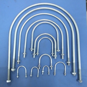 u型管夹u型管卡u型抱箍u型卡扣镀锌u型卡国标15到300消防管固定